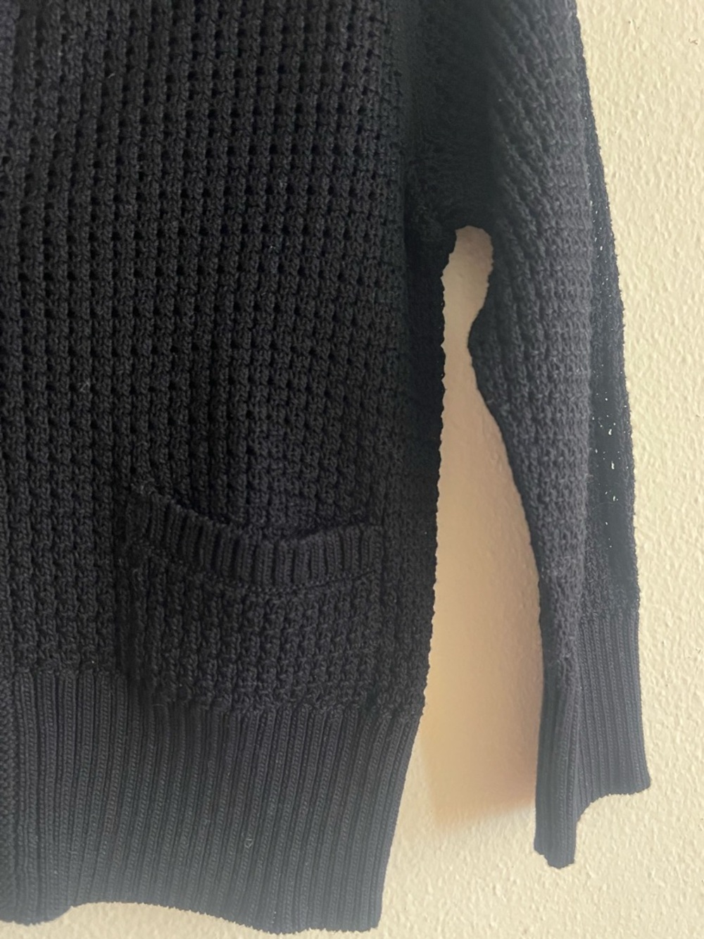 NWT $798 Lafayette 148 New York Black Zip Knit Cardigan 100% cotton Size XXS - Picture 6 of 12
